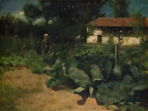 A French Kitchen Garden by William Edward Stott